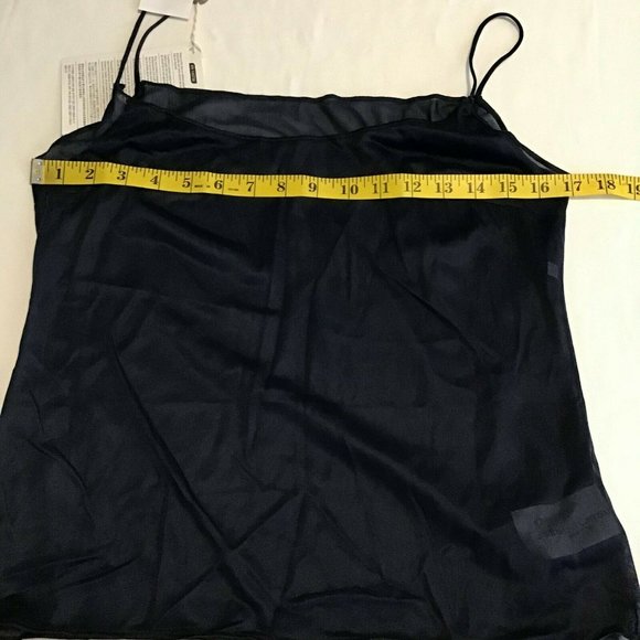 ROBERTA di CAMERINO Women's Blue Spaghetti Strap Sleeveless Tank Top Size 46 XL - Picture 6 of 14